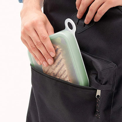 Portable Silicone Lunch Box  Sandwich & Snack Container