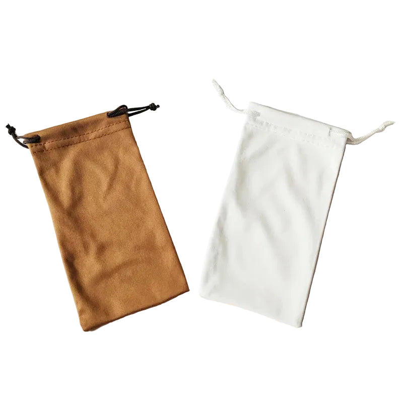 Bolsa para Gafas de Microfibra - Suave con Cordón, 18x9cm, 6 Colores, Unisex