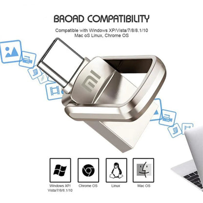 Xiaomi USB Flash Drive 1TB 2TB USB 3.0 High Speed Car Electronic Accessory Adapter Plug Play Video Large Storage Flash Drive deideas