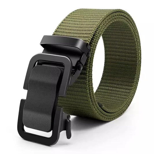 Premium Nylon Belt with Automatic Metal Buckle