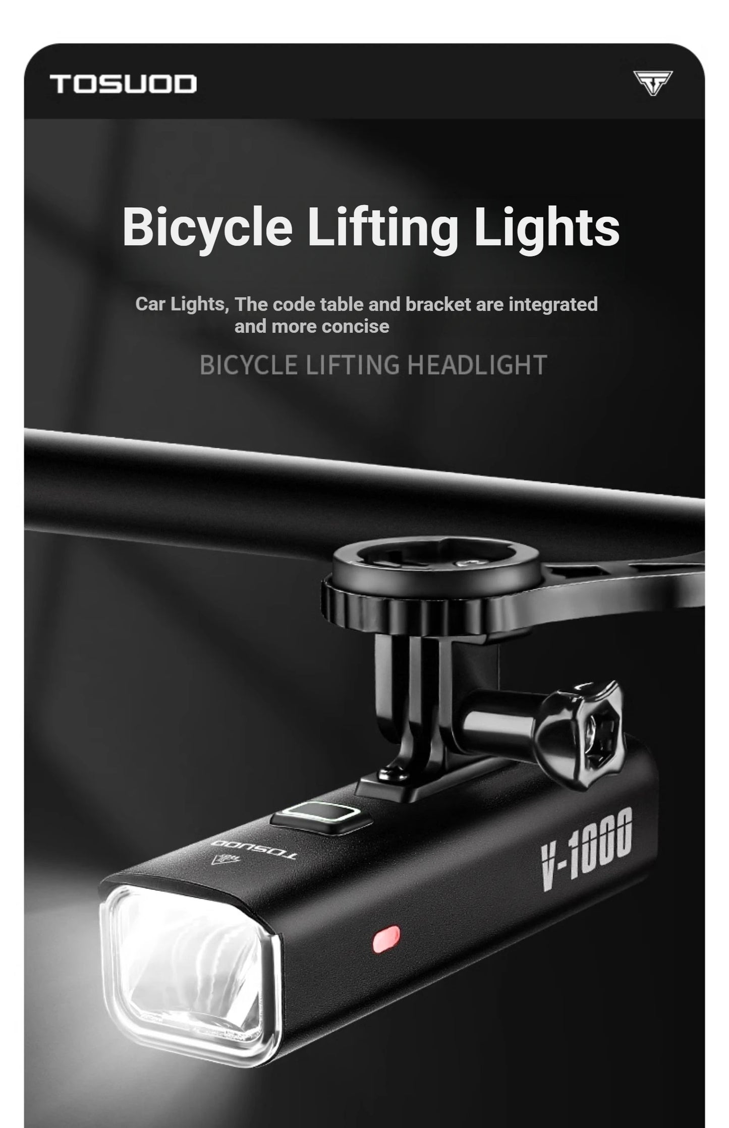 Luz de bicicleta recargable - Hasta 1500 lúmenes, IPX6, 4800mAh, USB, 6 modelos