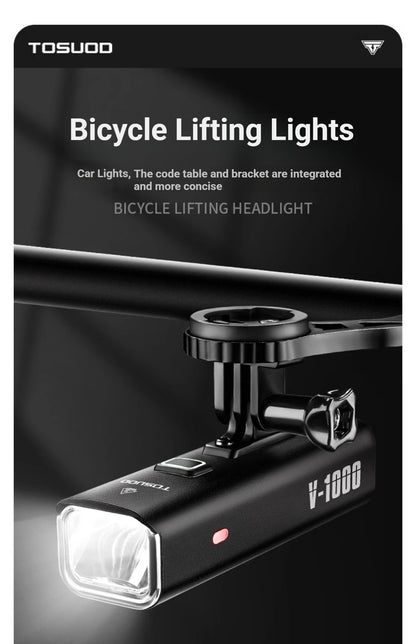 Luz de bicicleta recargable - Hasta 1500 lúmenes, IPX6, 4800mAh, USB, 6 modelos
