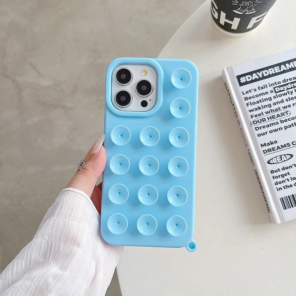 Silicone iPhone Case with Lanyard - Shockproof, Anti-Slip, 6 Colors, iPhone 11-17 Pro Max