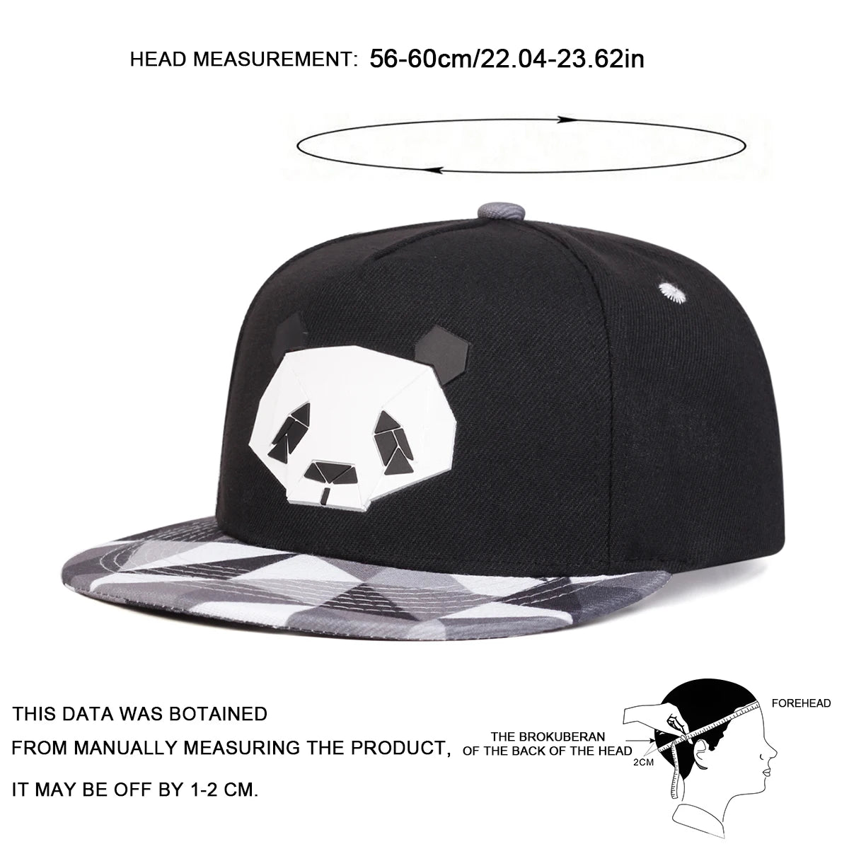 Panda Offset Printing Hip-Hop Baseball Cap - Casual Adjustable Hat