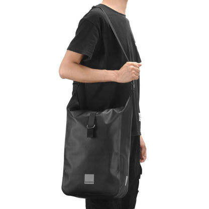 Waterproof Bike Rear Pannier Bag  10L Large Capacity with Reflective Strips