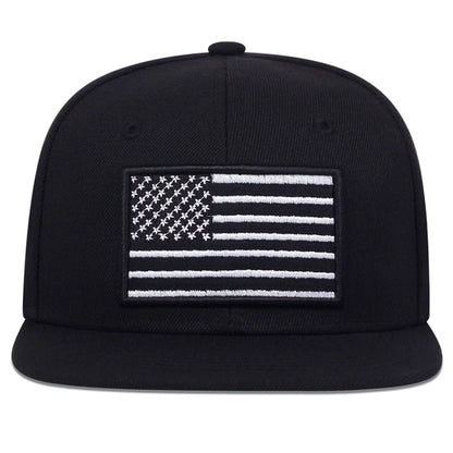 American Flag Embroidery Hip-Hop Baseball Cap - Patriotic Hat