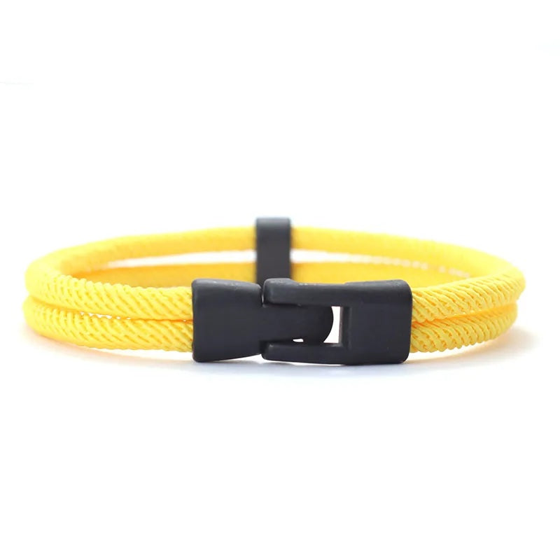 Dual Weave Bracelet Represents the double layer intertwined with style and resistance
