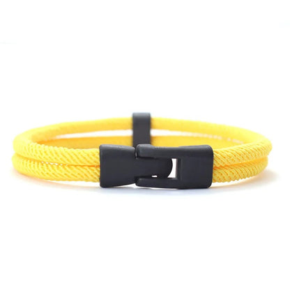 Dual Weave Bracelet Represents the double layer intertwined with style and resistance