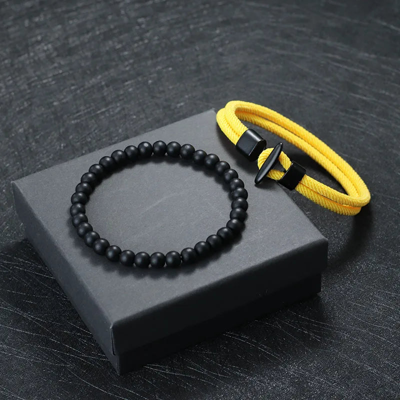 Pulsera de cuerda para hombre pirata