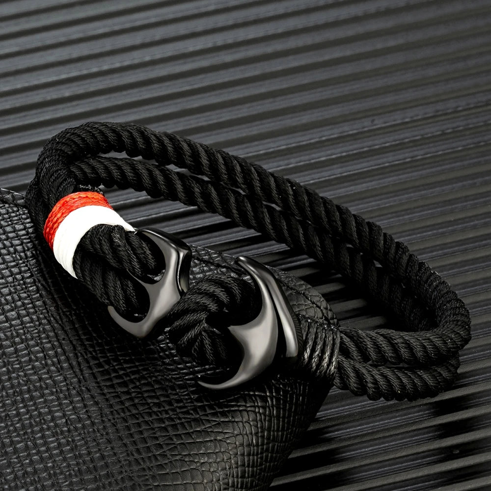 Twin Strand Anchor Bracelet  Waterproof & Sporty
