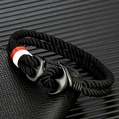 Twin Strand Anchor Bracelet  Waterproof & Sporty