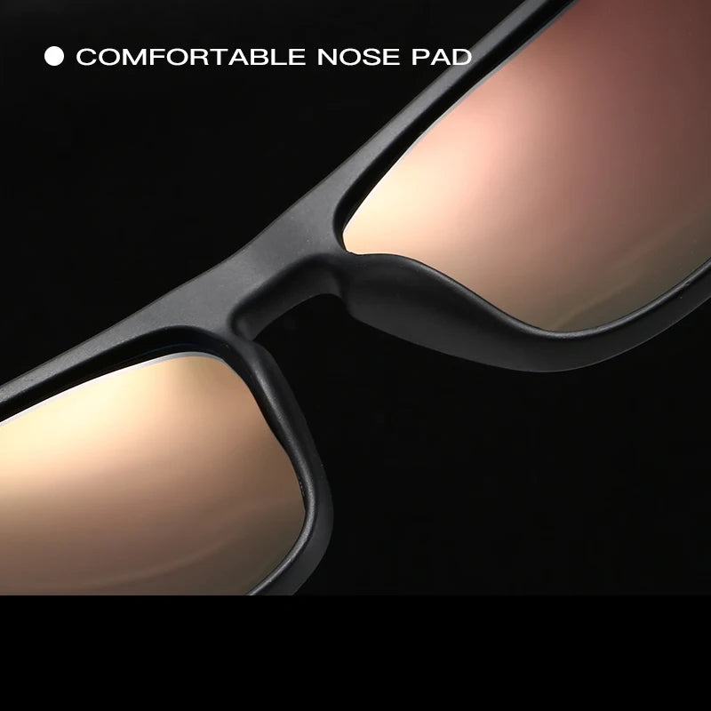 Gafas de sol deportivas polarizadas con estampado de camuflaje - UV400, lente TAC, 63 mm, 10 diseños