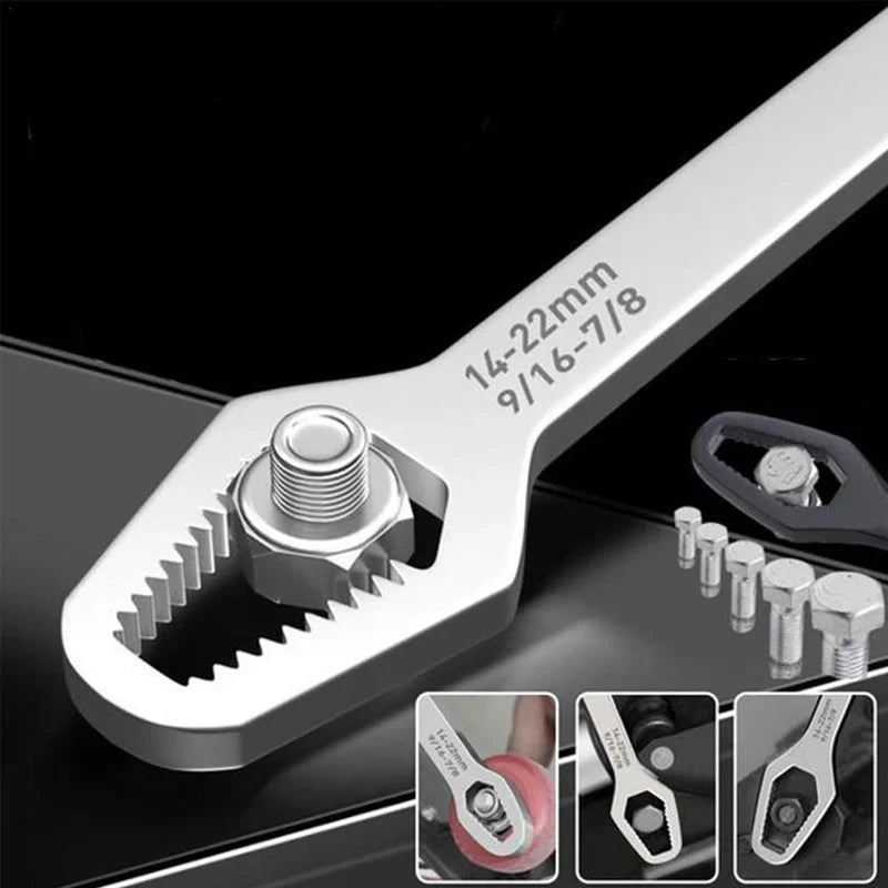 Universal Torx wrench 8-22 mm, adjustable, double head key plate