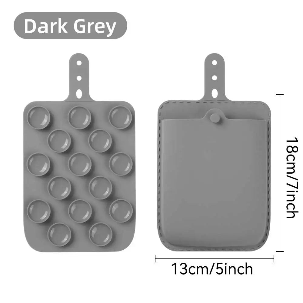 Adhesive Laptop Storage Pouch Elastic Organizer for Mouse & Accessories