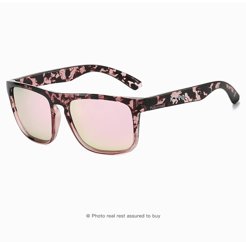 Wraparound Polarized Sport Sunglasses - UV400, TAC Lens, 63mm, Case Included, 10 Colors