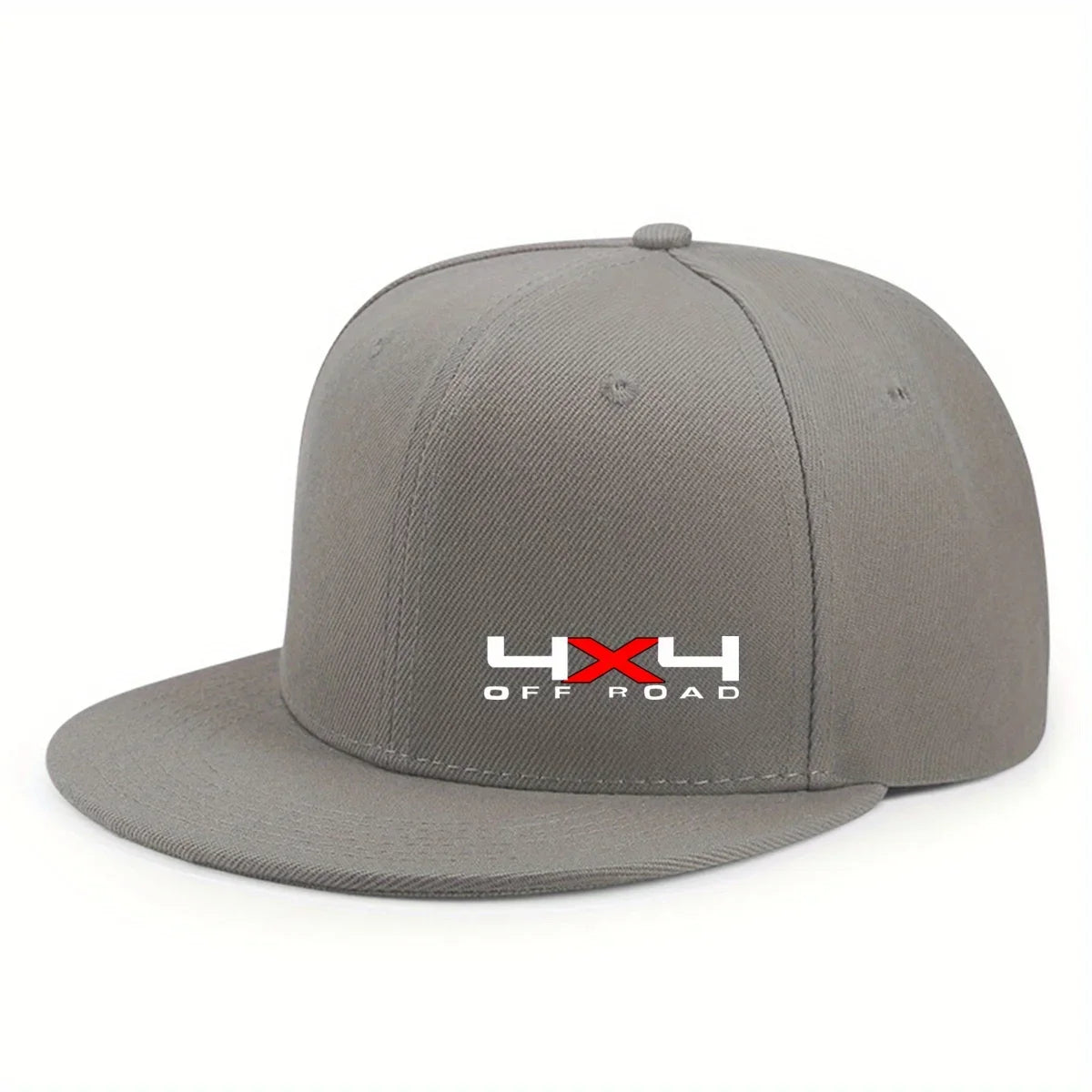 Solid Color Snapback Hat - Adjustable Flat Brim Hip-Hop Trucker Cap Unisex
