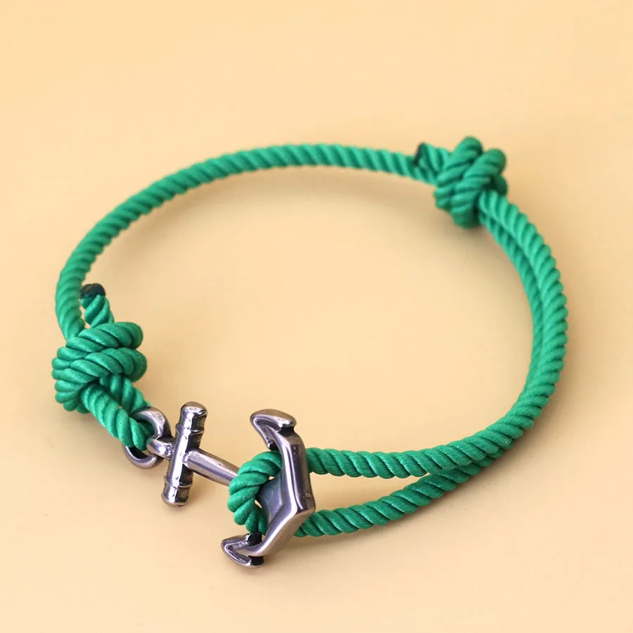 Marine Anchor Rope Bracelet – Handmade Adjustable | Beach & Surf Style