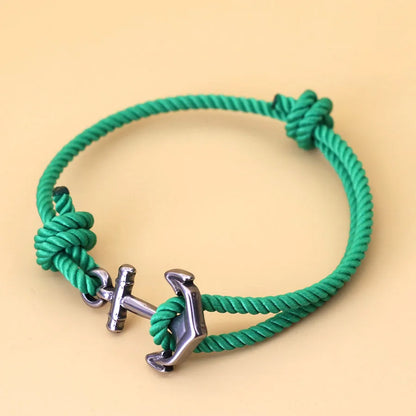 Marine Anchor Rope Bracelet – Handmade Adjustable | Beach & Surf Style