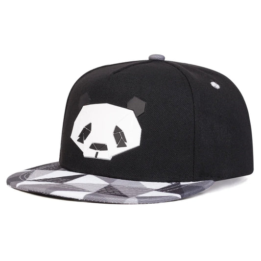 Gorra de Béisbol con Estampado de Panda - Estilo Hip-Hop, Ajustable, Unisex