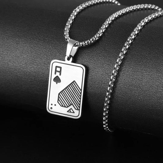 AceChain Lucky Ace Pendant Necklace for You