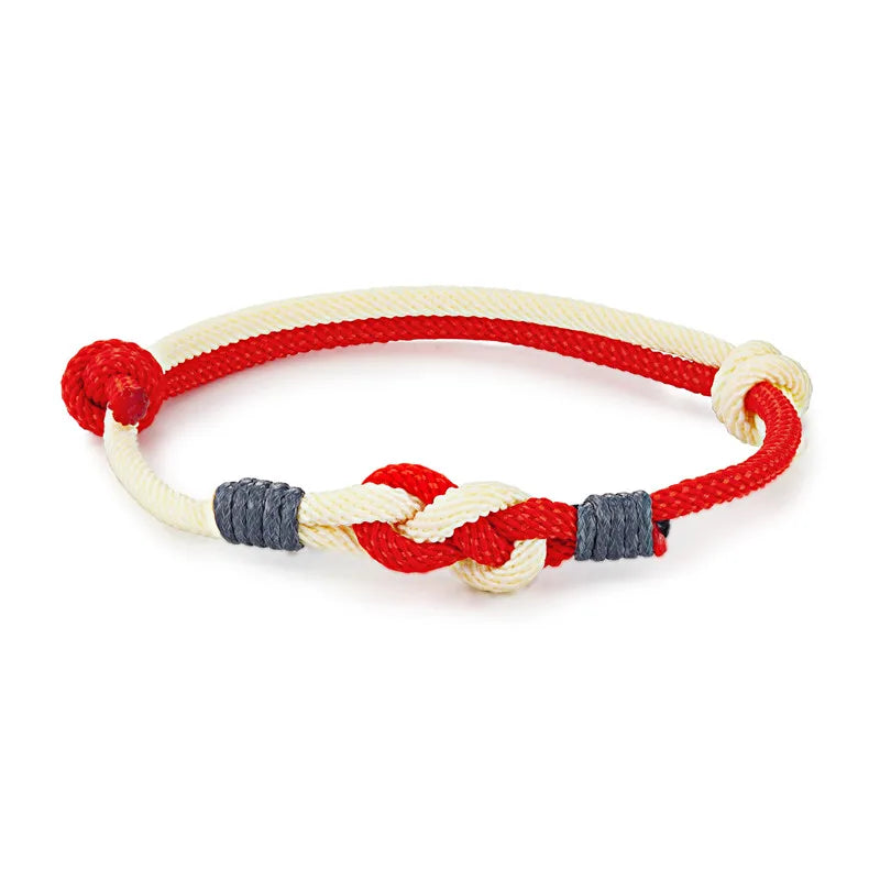 Lucky Knot Rope Bracelet - Adjustable, Unisex