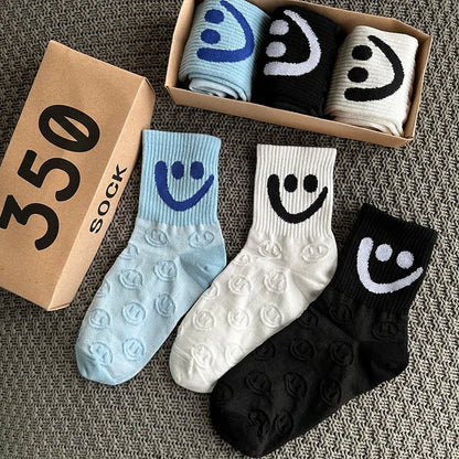 Cute Socks 3-Pair Gift Box Set – Korean Style | Unisex