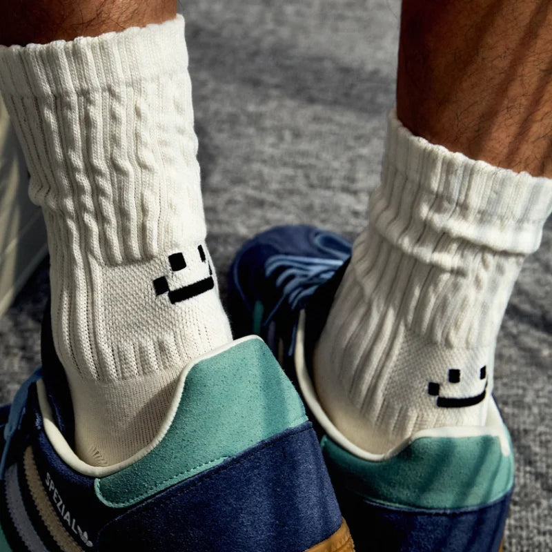 Breathable Cushioned Crew Socks Men’s Athletic & Cycling Performance Socks