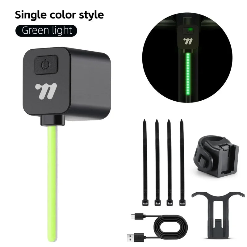 LED Rear Taillight – Rechargeable Plug & Play Bicycle Light