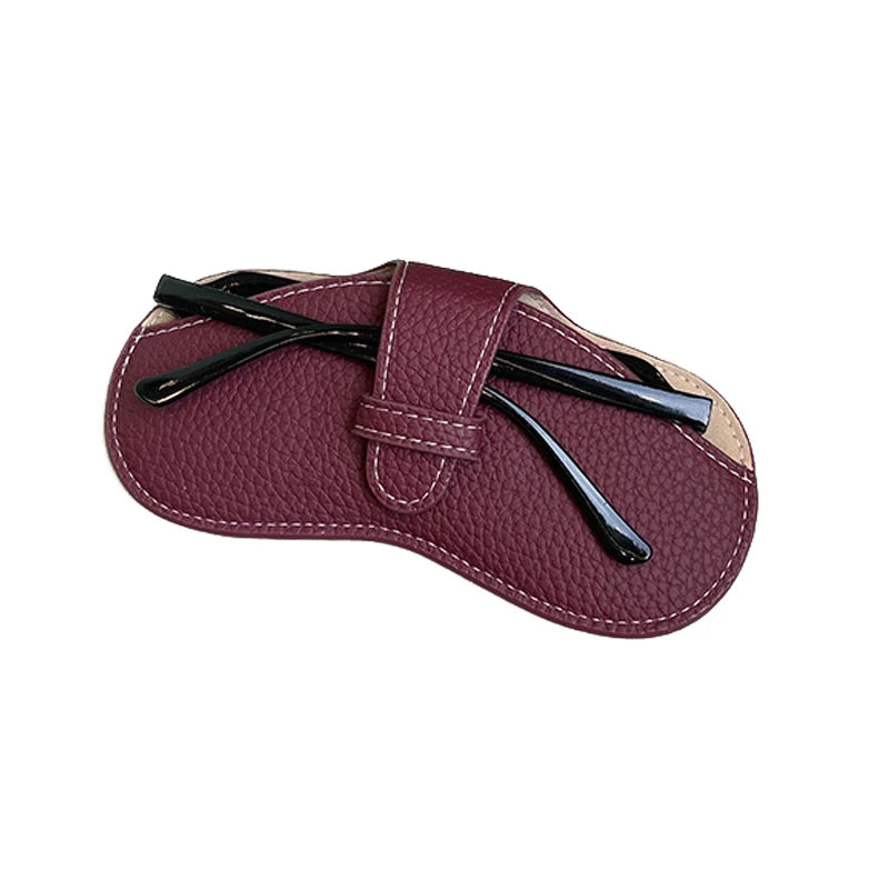 LuxeGuard Elegant and Sophisticated Leather Glasses Case