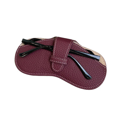 LuxeGuard Elegant and Sophisticated Leather Glasses Case