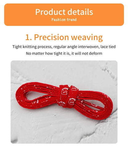 Bandana Graphic Flat Shoelaces, 70–200 cm