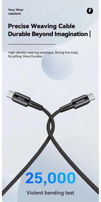 USB-C to USB-C Cable 240W - Ultra Fast Charging Cable 6A PD | Gaming Laptops & High-Power Devices