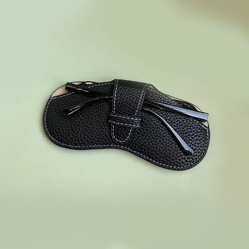 LuxeGuard Elegant and Sophisticated Leather Glasses Case