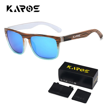 Gafas de sol deportivas polarizadas de camuflaje - UV400, lente TAC, 63 mm, estuche incluido, 10 diseños