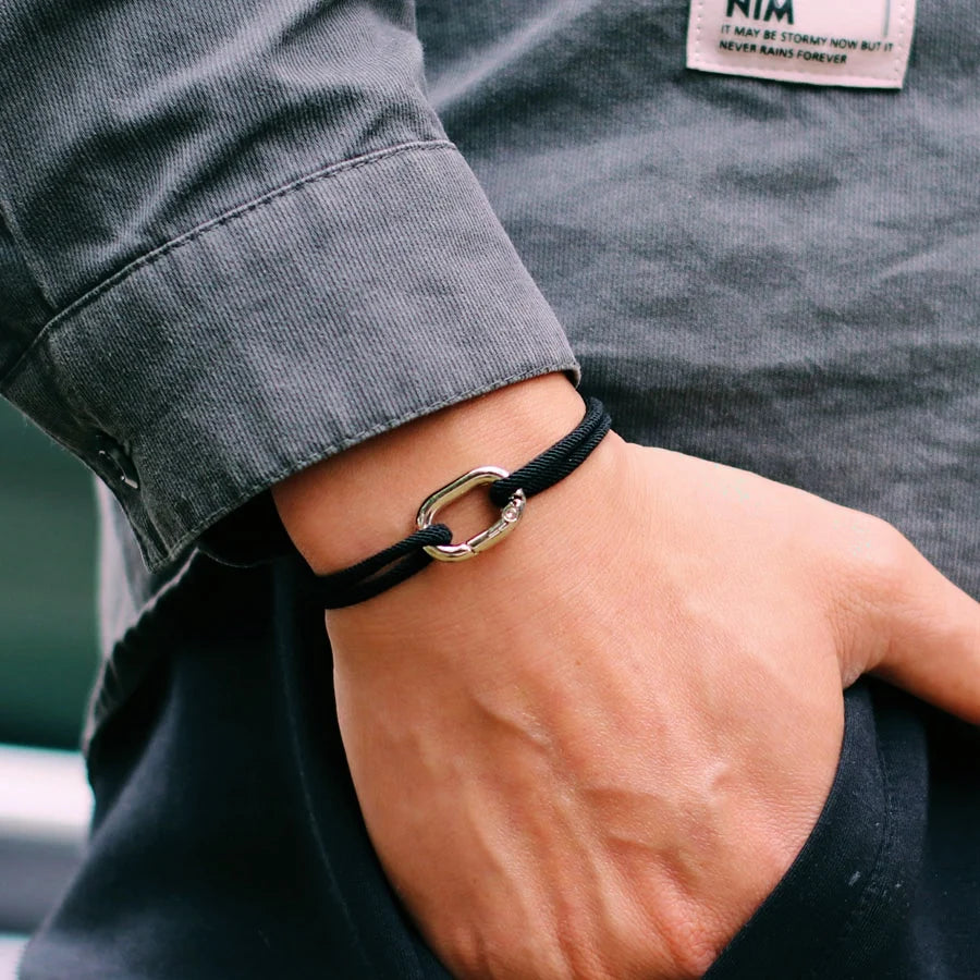 Minimalist Men Rope Bracelet Handmade Sliding Adjustable 3mm Thin String Braslet LGBT Braclet Leisure Accessories Camping Joias deideas