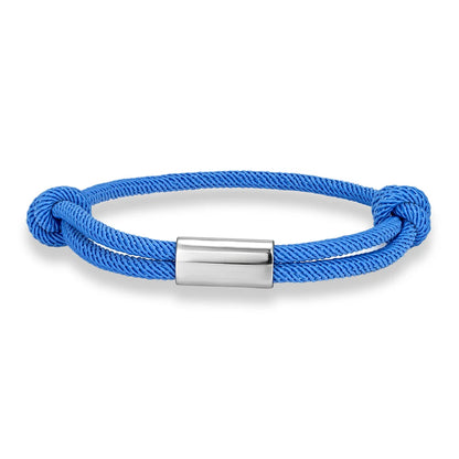 Pulsera de cuerda personalizada – Grabado de nombre personalizado | Náutica Boho Unisex