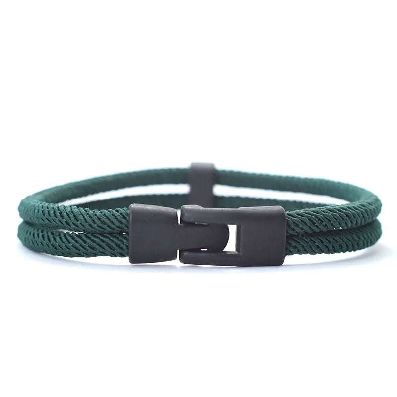 Dual Weave Bracelet Represents the double layer intertwined with style and resistance