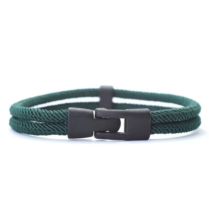 Dual Weave Bracelet Represents the double layer intertwined with style and resistance