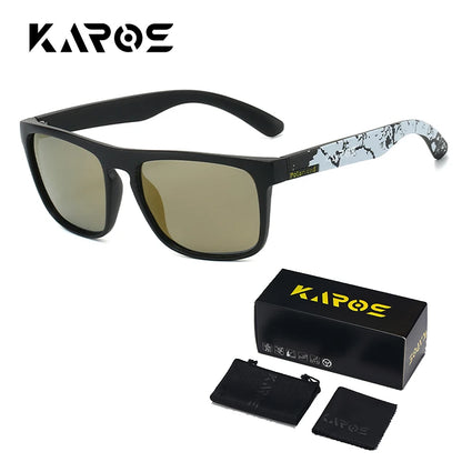 Gafas de sol deportivas polarizadas de camuflaje - UV400, lente TAC, 63 mm, estuche incluido, 10 diseños