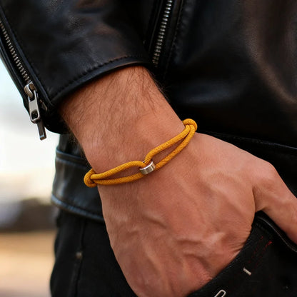 Pulsera de Cordón Trenzado – Estilo Minimalista Ajustable