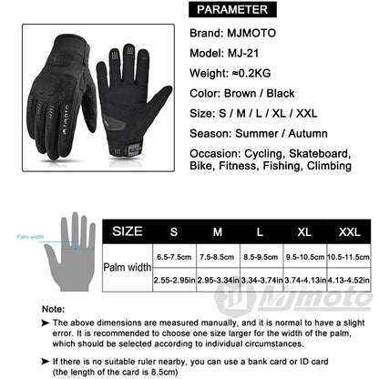 Black gloves with product details on a white background