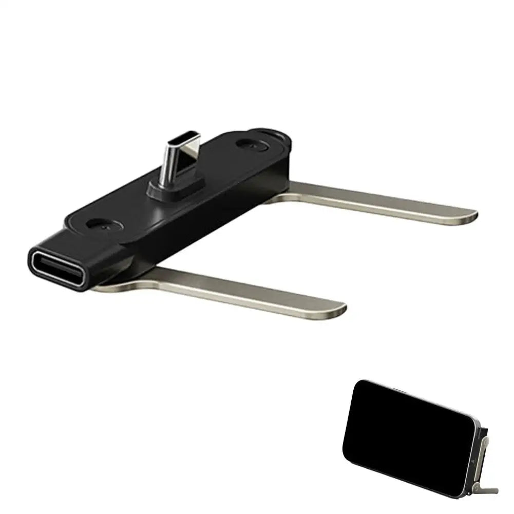 240W USB-C Cable with Phone Stand – Ultra-Fast Charging & 480Mbps Data Transfer