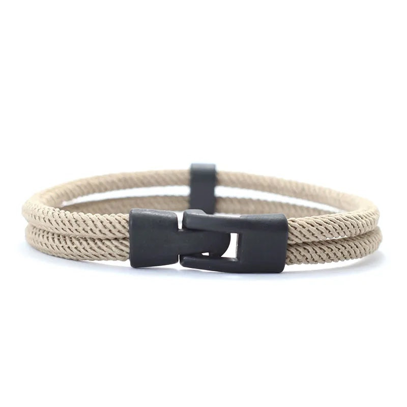 Dual Weave Bracelet Represents the double layer intertwined with style and resistance
