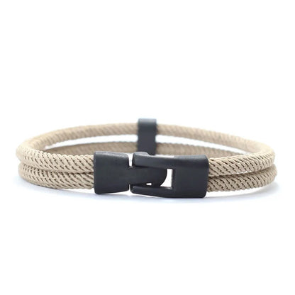 Dual Weave Bracelet Represents the double layer intertwined with style and resistance