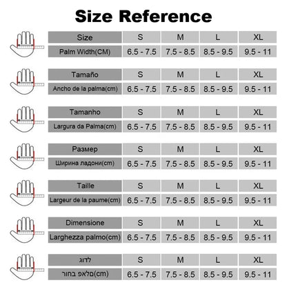 Full Finger Cycling Gloves - Padded, Breathable, Touchscreen, 6 Colors, S-XL
