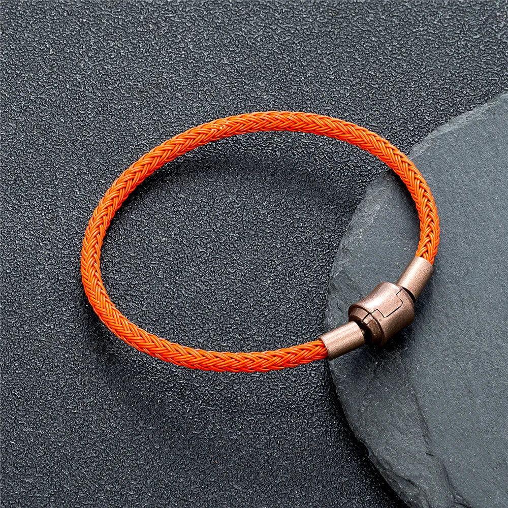 Precision Steel Cable Bracelet - Engineered Minimalist Wearable for Tech Enthusiasts