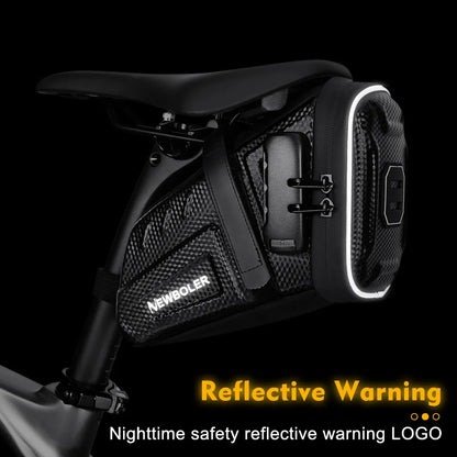 Bike Saddle Bag with Password Lock  Waterproof & Reflective Tool Pouch