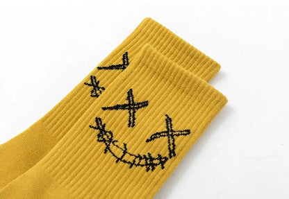 Calcetines Crew Bordados Paquete de 3 - Algodón, EU 36-44, 10 Combinaciones de Colores, Unisex