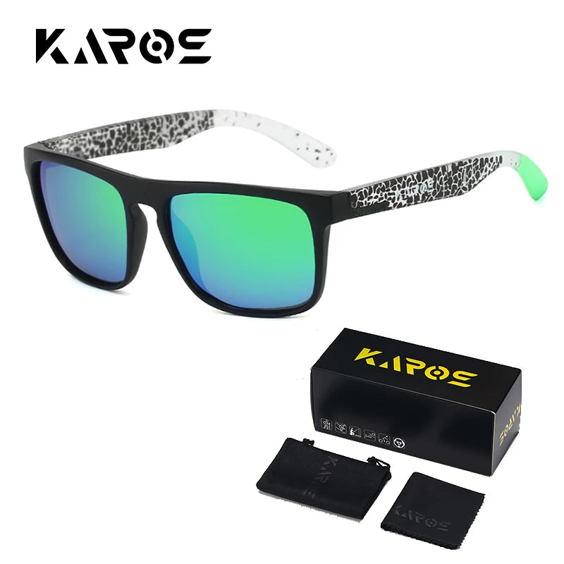 Gafas de sol deportivas polarizadas de camuflaje - UV400, lente TAC, 63 mm, estuche incluido, 10 diseños