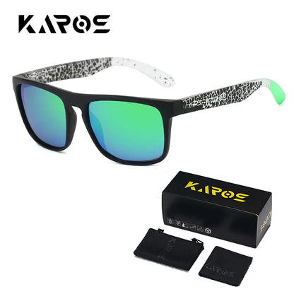 Gafas de sol deportivas polarizadas de camuflaje - UV400, lente TAC, 63 mm, estuche incluido, 10 diseños